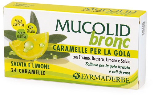 MUCOLID BRONC SALVIA & LIMONE 24 CARAMELLE - farmanauta.it