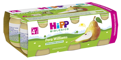 HIPP BIO OMOGENEIZZATO PERA WILLIAMS 6X80 G - farmanauta.it