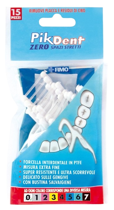 PIKDENT ZERO SPAZI STRETTI 15 FORCELLE INTERDENTALI - farmanauta.it