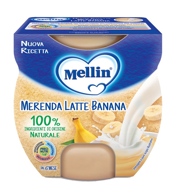 MELLIN MERENDA LATTE BANANA 2 X 100 G - farmanauta.it