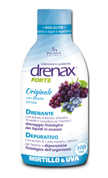 DRENAX FORTE ORIGINALE CON MIRTILLO E UVA 300 ML - farmanauta.it