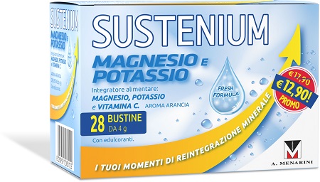 SUSTENIUM MAGNESIO POTASSIO 28 BUSTINE PROMO - farmanauta.it