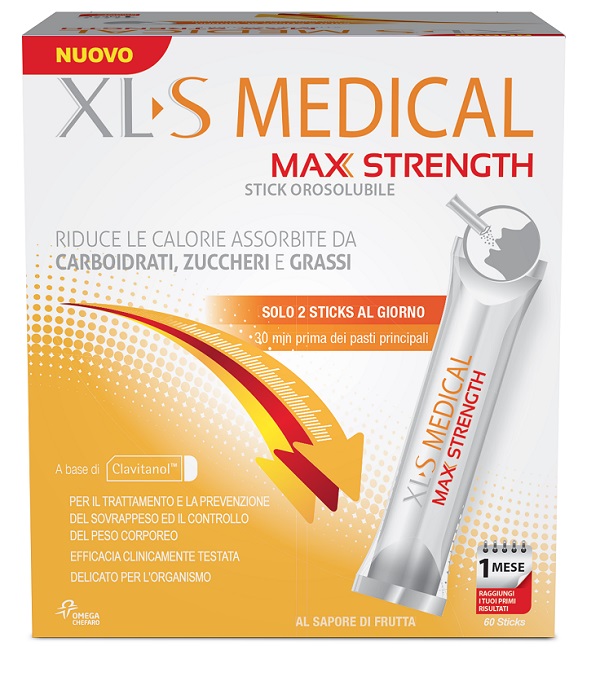 XLS MEDICAL MAX STRENGTH 60 STICK OROSOLUBILI - farmanauta.it