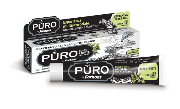 DENTIFRICIO FORHANS GEL BLACK4WHITE - farmanauta.it