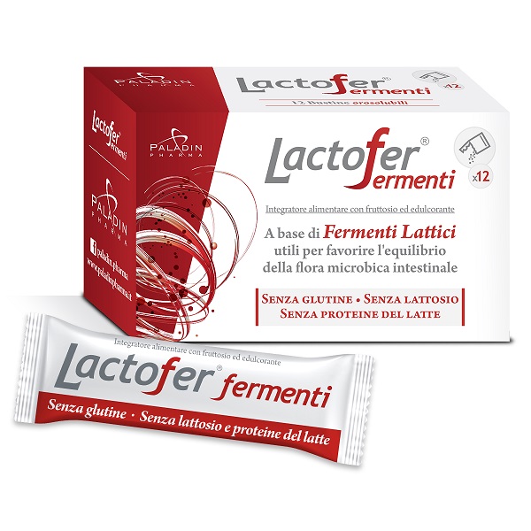 LACTOFER FERMENTI 12 BUSTINE OROSOLUBILI - farmanauta.it