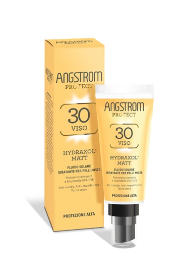 ANGSTROM PROTECT HYDRAXOL MATT FLUIDO SOLARE PROTEZIONE 30 PELLI MISTE 40 ML - farmanauta.it