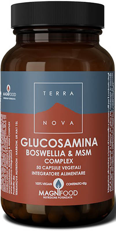 TERRANOVA COMPLESSO DI GLUCOSAMINA BOSWELLIA E MSM 50 CAPSULE - farmanauta.it