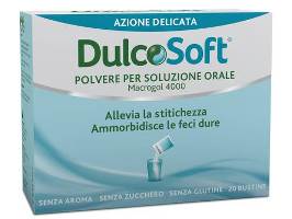 DULCOSOFT POLVERE PER SOLUZIONE ORALE 20 BUSTINE - farmanauta.it