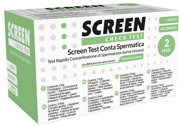 SCREEN TEST CONTA SPERMATICA SCREEN 2 PEZZI - farmanauta.it