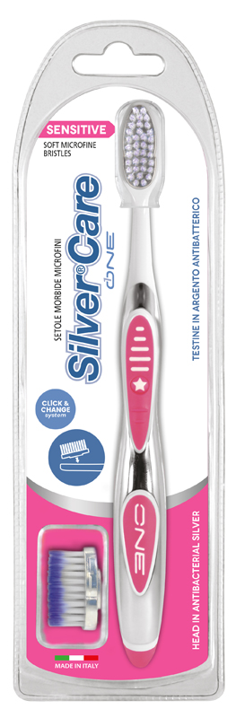 SILVERCARE SPAZZOLINO SC ONE SENSITIVE + RICARICA - farmanauta.it