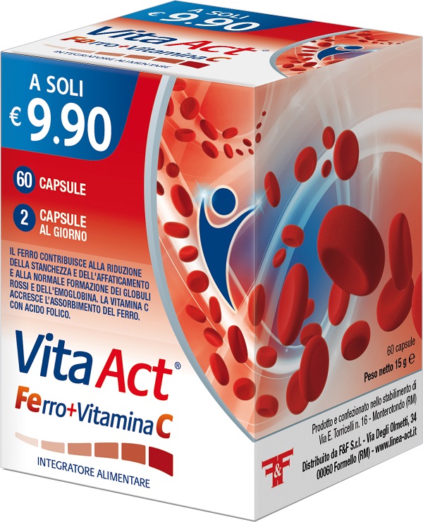 FERRO + VITAMINA C ACT 60 CAPSULE - farmanauta.it