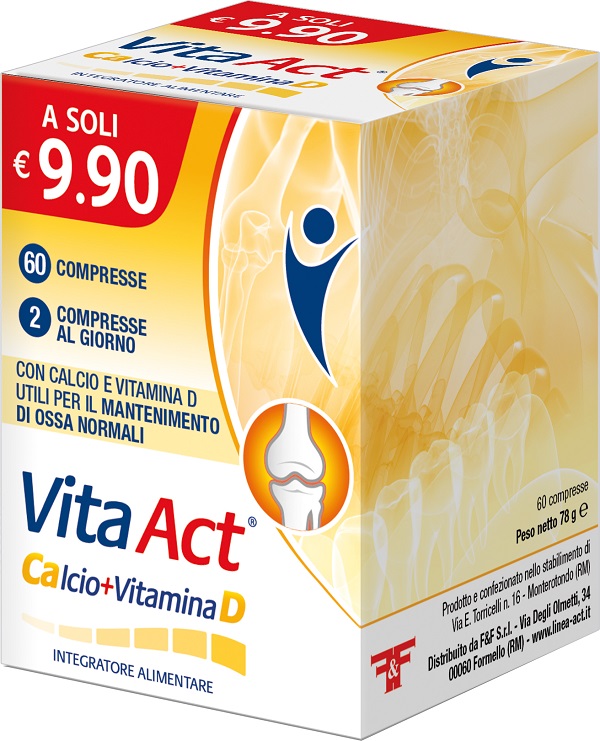 CALCIO + VITAMINA D ACT 60 COMPRESSE - farmanauta.it