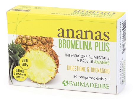 ANANAS BROMELINA PLUS 30 COMPRESSE - farmanauta.it
