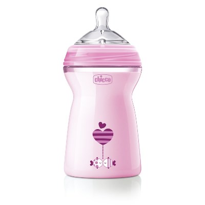 CHICCO BIBERON NATFEEL 6M+ GIRL 330 ML - farmanauta.it