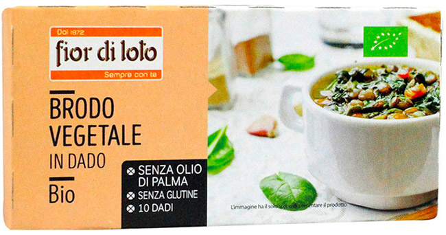 BRODO VEGETALE DADO SENZA PALMA SENZA GLUTINE 100 G - farmanauta.it