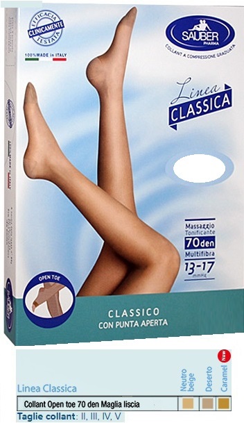 SAUBER COLLANT OPEN TOE MAGLIA LISCIA 70 DEN COLORE NEUTRO BEIGE TAGLIA 3 LINEA CLASSICA - farmanauta.it