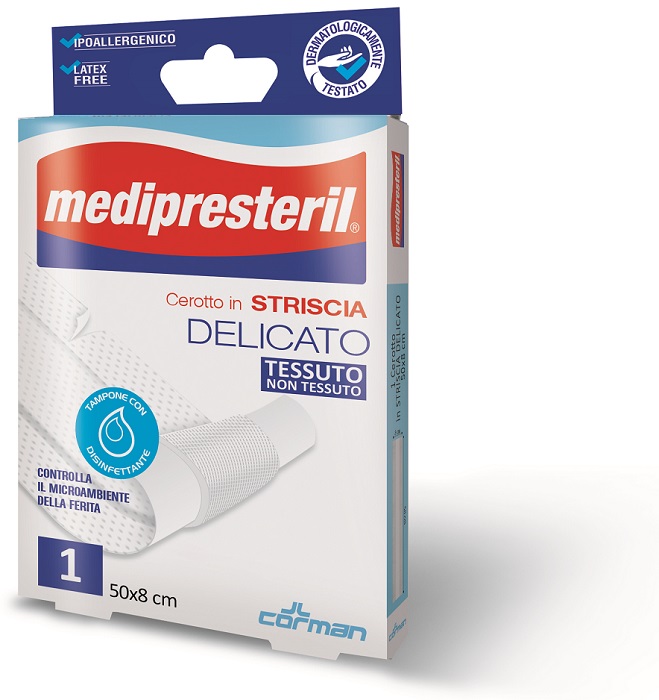 MEDIPRESTERIL CEROTTO ESTENSIBILE 1 STRISCIA 50 X 8 CM - farmanauta.it