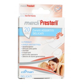 MEDIPRESTERIL CEROTTI ESTENSIBILI ASSORTITI 2 FORMATI 12 CEROTTI 7 X 2 + 8 CEROTTI 7 X 3,8 - farmanauta.it