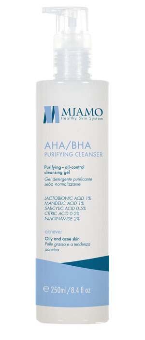 MIAMO ACNEVER AHA/BHA PURIFYING CLEANSER 250 ML - farmanauta.it