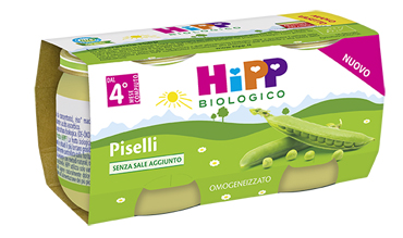 HIPP OMOGENEIZZATO PISELLI 2X80 G - farmanauta.it