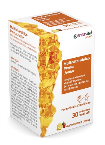 MULTIVITAMINICO PENSA JUNIOR 30 COMPRESSE MASTICABILI - farmanauta.it