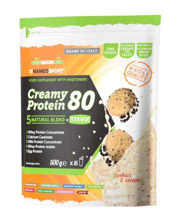 CREAMY PROTEIN 80 COOKIES & CREAM 500 G - farmanauta.it