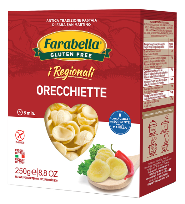 FARABELLA ORECCHIETTE I REGIONALI PASTA FRESCA STABILIZZATA 250 G - farmanauta.it
