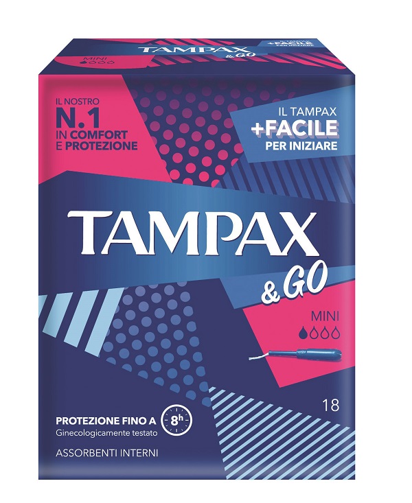 TAMPAX & GO MINI 18 PEZZI - farmanauta.it