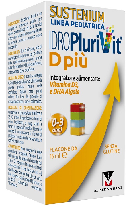 IDROPLURIVIT D+ SUSTENIUM 15 ML - farmanauta.it