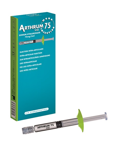 SIRINGA INTRA-ARTICOLARE ARTHRUM VISC 75 MONO INJECTION ACIDO IALURONICO 3 ML - farmanauta.it