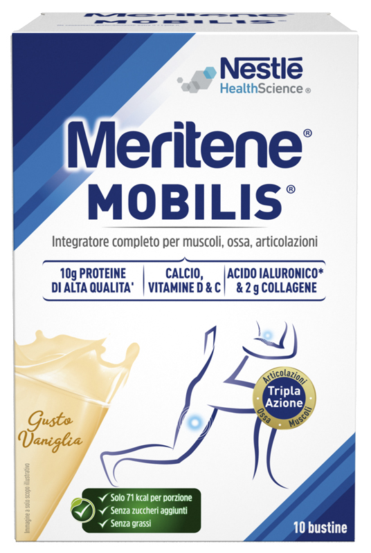 MERITENE MOBILIS GUSTO VANIGLIA 10 BUSTINE DA 21 G - farmanauta.it