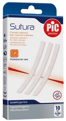 CEROTTO PER SUTURA PIC SOLUTION 6 X 100 MM 10 PEZZI - farmanauta.it