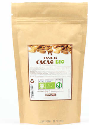 CACAO FAVE BIO 200 G - farmanauta.it