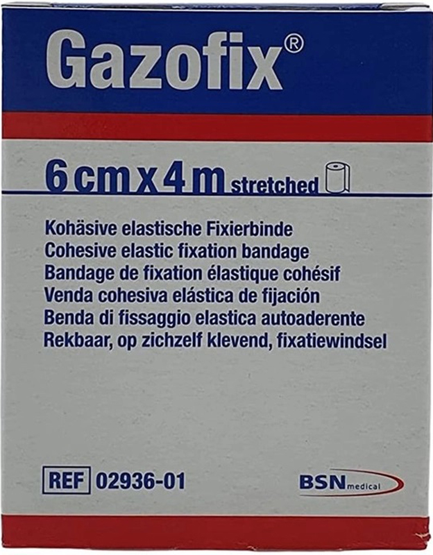 BENDA ELASTICA AUTOADESIVA GAZOFIX 6X400 CM - farmanauta.it