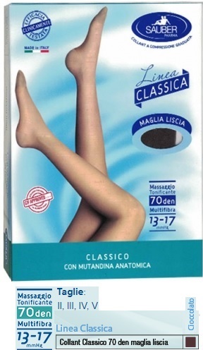 SAUBER CLASSICO COLLANT 70 DENARI MAGLIA LISCIA CIOCCOLATO 4 - farmanauta.it