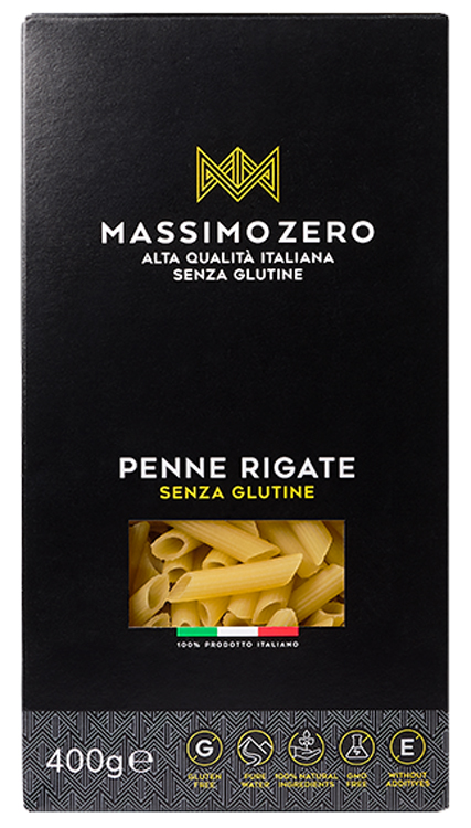 MASSIMO ZERO PENNE RIGATE 400 G - farmanauta.it
