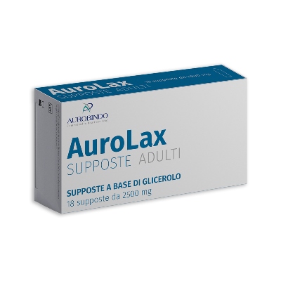SUPPOSTE AUROLAX GLICEROLO 2500 MG 18 SUPPOSTE - farmanauta.it