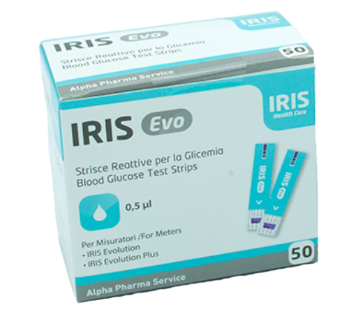 STRISCE MISURAZIONE GLICEMIA IRIS EVO 50 PEZZI - farmanauta.it