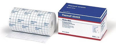 FASCIA AUTOADESIVA IPOALLERGENICA FIXOMULL STRETCH PER FISSAGGIO CATETERI M 5 X 5 CM - farmanauta.it