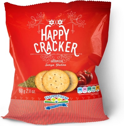 HAPPY FARM HAPPY CRACKERS GUSTO PIZZA 60 G - farmanauta.it