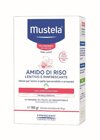 MUSTELA AMIDO DI RISO 180 G - farmanauta.it