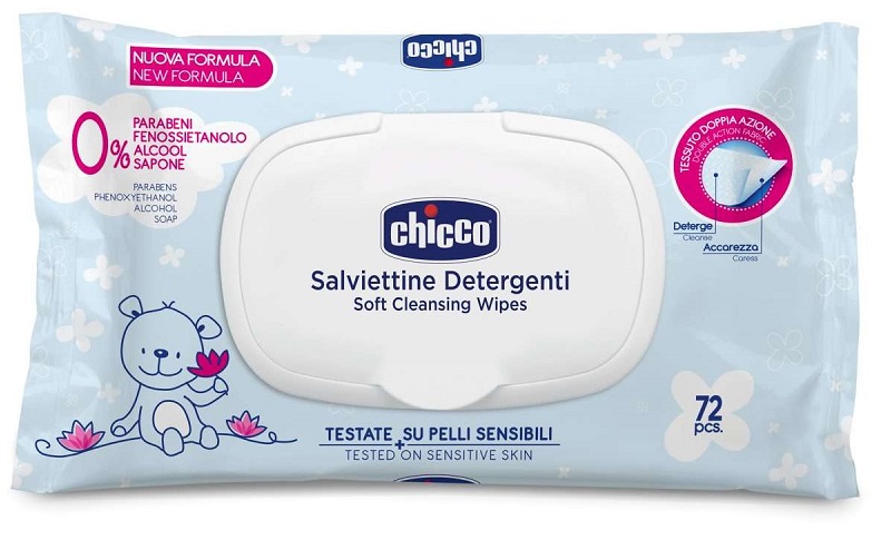 CHICCO COSMESI SALVIETTE 72 PEZZI PLAQ - farmanauta.it