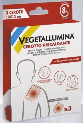 VEGETALLUMINA CEROTTO RISCALDANTE 3 PEZZI - farmanauta.it