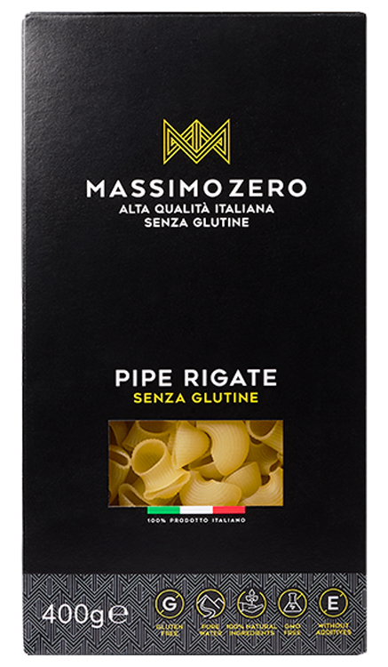 MASSIMO ZERO PIPE RIGATE 400 G - farmanauta.it