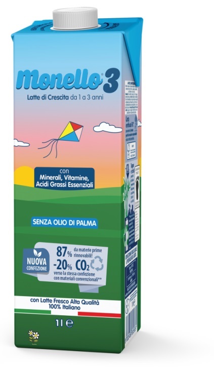 MONELLO 3 FORMULA PER LA CRESCITA A BASE DI LATTE PER BAMBINI DA 1 A 3 ANNI LIQUIDO 1 LITRO - farmanauta.it