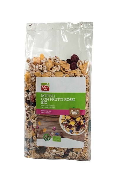 MUESLI FRUTTI ROSSI BIO 375 G - farmanauta.it