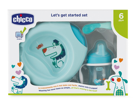 CHICCO SET PAPPA 6 MESI+ AZZURRO - farmanauta.it