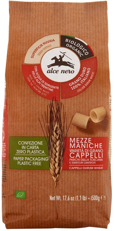 MEZZE MANICHE DI SEMOLA SENATORE CAPPELLI PARCHI TOSCANI BIO 500 G - farmanauta.it