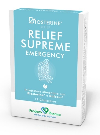 BIOSTERINE RELIEF SUPREME EMERGENCY 12 COMPRESSE - farmanauta.it