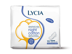 LYCIA COTONE ALI NOTTE 10 PEZZI - farmanauta.it